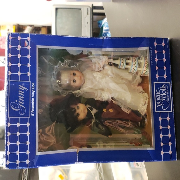 Ginny Dolls Bride and Groom 8 inch Poseable Vinyl  Vogue 71005 Two Dolls - Picture 4 of 6